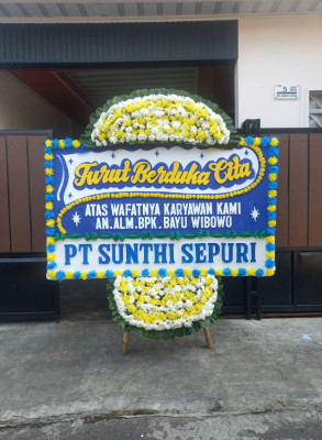 Papan Bunga Duka di Cijeler