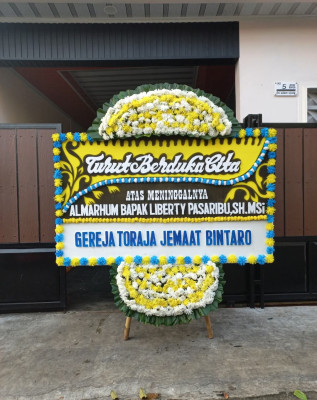 Papan Bunga Duka di Cijeler
